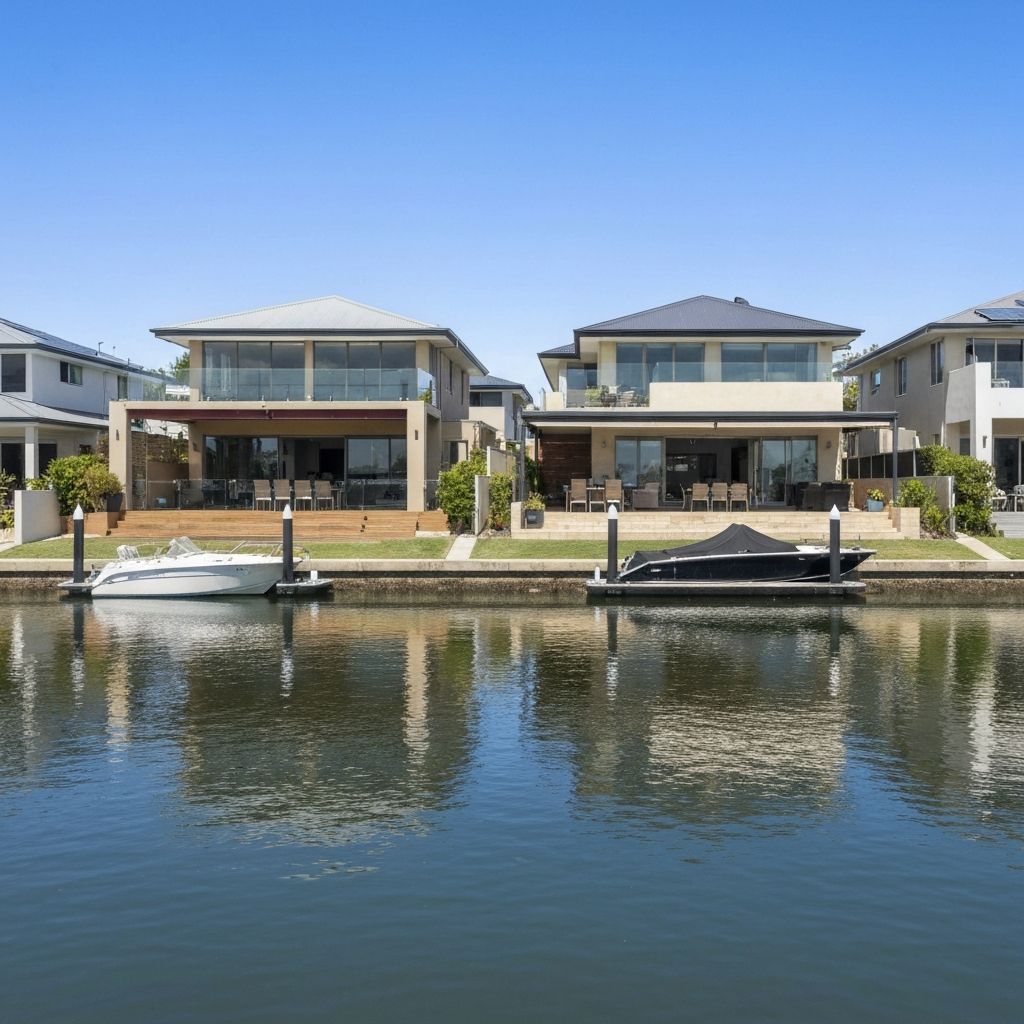 Canal homes in Mandurah with outdoor entertaining areas
